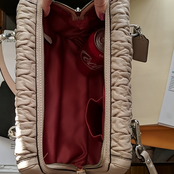 Coach beige shoulder satchel - Picture 2 of 8